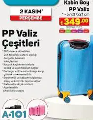 KABİN BOY PP VALİZ / BAVUL KABİN BOY PP VALİZ / BAVUL